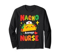 RN Mexican Funny Cinco de Mayo Nacho Average Nurse Maglia a Manica