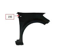 RN3253023 parafango ant dx in plastica-mod cerchio 16'' per Renault Clio 05-12