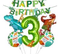 RNHDLY Palloncino decorativo per compleanno, con numeri 3, 101,6 cm