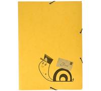 RNK 4658 - Cartellina portadocumenti formato DIN A4, con elastico, 240 x 330 mm, motivo: lumaca