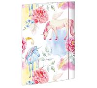 RNK Verlag 45327 - Cartella Unicorno 310 x 440 mm DIN A3, con elastico di chiusura, 1 pz.