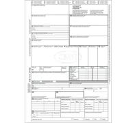 RNKVERLAG 2100L - Lettera di vettura internazionale (CMR), 4 fogli singoli, DIN A4 in cambio, 50 pezzi