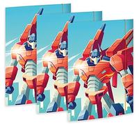 RNKVERLAG 45361-3 - Cartella da disegno T-Robot 310 x 440 mm, 3 pezzi, DIN A3, con elastico di chiusura