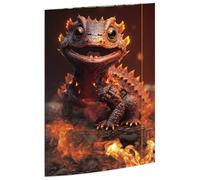 RNKVERLAG 45378 - Cartella per disegni Dragon 310 x 440 mm, cartella per documenti DIN A3, con chiusura elastica, 1 pezzo