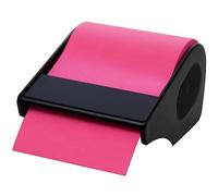 RNKVERLAG CT1907 - Rotolo di foglietti adesivi in dispenser, 60 mm x 10 m, ricaricabile, rosa brillante, 1 pz.