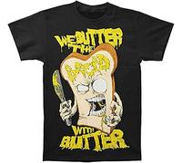 RNMSXAZNR We Butter The Bread with Butter Slice Mens T Shirt Funny Top Tee Camiseta Short-Sleeve Black XXL_21818