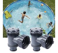RNPKZ 2 rubinetti di arresto per piscina, valvola a stantuffo di ricambio da 38 mm, valvola a stantuffo 2 in 1, pompa filtrante per piscina, accessori per piscine Intex e Bestway, per piscine fuori