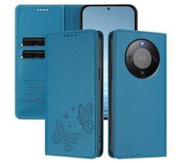 Rnrieyta per Honor Magic 6 Lite RFID Custodia Protettiva Libro PU Pelle Antiurto Portafoglio Goffrato Farfalle Cover Slot per Carte Supporto Stand Regolabile Magnetica