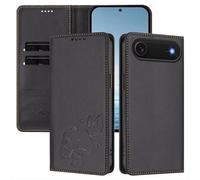 Rnrieyta per iPhone Air RFID Custodia Protettiva Libro PU Pelle Antiurto Portafoglio Goffrato Farfalle Cover Slot per Carte Supporto Stand Regolabile Magnetica