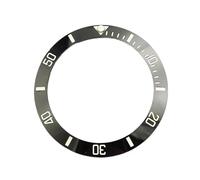 RNSZKIPJ Accessori modificati Anello Orologio per Ghost King 40mm Anello in Ceramica Bocca Blu Luminosa Cassa Digitale Anello Esterno, Nero , misura unica