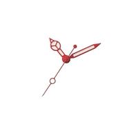 RNSZKIPJ Accessori per orologi con bordo rosso, lancette bianche a tre pin e verde luminoso, adatto per movimento NH35/36/4R/7S, Rosso Bordo Bianco Rosso Secondi, 12.5mm