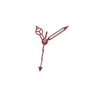 RNSZKIPJ Accessori per orologi con bordo rosso, lancette bianche a tre pin e verde luminoso, adatto per movimento NH35/36/4R/7S, Rosso Bordo Bianco Fulmine Rosso Secondi, 12.5mm