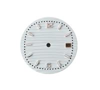 RNSZKIPJ Accessori per orologi, numeri in oro rosa da 30,5 mm, con chiodi e lettere verdi luminose, adatti per il montaggio di movimento NH35/36, Unghie Bianche, 30.5mm