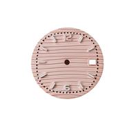 RNSZKIPJ Accessori per orologi, numeri in oro rosa da 30,5 mm, con chiodi e lettere verdi luminose, adatti per il montaggio di movimento NH35/36, Rose Face Rose Nails, 30.5mm