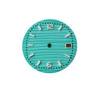 RNSZKIPJ Accessori per orologi, numeri in oro rosa da 30,5 mm, con chiodi e lettere verdi luminose, adatti per il montaggio di movimento NH35/36, Tagliatella Verde, 30.5mm