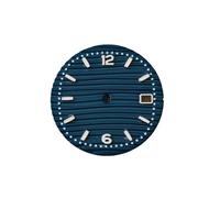 RNSZKIPJ Accessori per orologi, numeri in oro rosa da 30,5 mm, con chiodi e lettere verdi luminose, adatti per il montaggio di movimento NH35/36, Unghie Blu Rose, 30.5mm