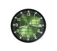 RNSZKIPJ Accessori per orologi quadrante da 32 mm con scritta a granulo/lancette verdi luminose, può essere dotato di movimento NH35/36/4R/7S, Ago per lettere nero e verde, 0mm