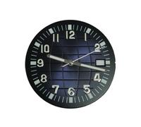 RNSZKIPJ Accessori per orologi quadrante da 32 mm con scritta a granulo/lancette verdi luminose, può essere dotato di movimento NH35/36/4R/7S, Ago da lettere nero e viola, 0mm