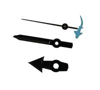 RNSZKIPJ Accessori puntatore orologio Black Fish Seconds dotato di movimento automatico giapponese NH35/NH36/4R36, Secondi di pesce blu nero, 12.5mm