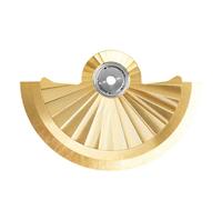 RNSZKIPJ Adattatore rotore automatico adatto per movimento Nh35 Nh70 - disco a martello oscillante in metallo adatto per accessori per orologi, 467 oro, misura unica