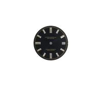 RNSZKIPJ Per NH35/NH36 Movimento Automatico Quadrante 28.5MM Sunburst Dial No Luminoso, Nero con unghie dorate, misura unica