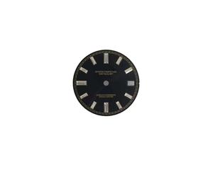 RNSZKIPJ Per NH35/NH36 Movimento Automatico Quadrante 28.5MM Sunburst Dial No Luminoso, Nero con unghie dorate, misura unica
