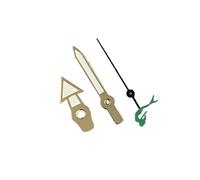 RNSZKIPJ Puntatore a tre aghi bianco con bordo dorato con pesci verdi luminosi e secondi, adatto per movimento NH35/36/4R/7S, 812.512.5mm Bordo Oro Bianco Verde Sirena, 12.5mm
