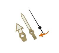 RNSZKIPJ Puntatore a tre aghi bianco con bordo dorato con pesci verdi luminosi e secondi, adatto per movimento NH35/36/4R/7S, 812.512.5mm Bordo Oro Bianco Arancione Pesce, 12.5mm