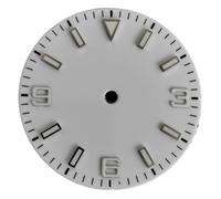 RNSZKIPJ Quadrante 29,2 mm verde luminoso quadrante letteralmente adatto per Pearl 2813 e movimento giapponese 8215 Series, 369piastra bianca+4 piedi, misura unica