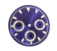 RNSZKIPJ Quadrante dell'orologio da 29,5 mm al quarzo verde luminoso adatto per VK63 Movimento al quarzo Accessori per orologi, Placca blu, misura unica