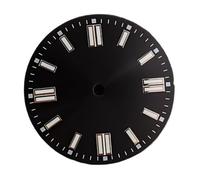 RNSZKIPJ Quadrante Dell'orologio Sole Modello Striscia Chiodo Quadrante Verde Luminoso Adatto per NH35 8215 2836 Movimento Automatico, Sunpatternblack, misura unica