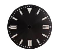 RNSZKIPJ Quadrante Dell'orologio Sole Modello Striscia Chiodo Quadrante Verde Luminoso Adatto per NH35 8215 2836 Movimento Automatico, Sunpatternblackface12pointTriangle, misura unica