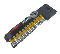 RNSZKIPJ Set completo di attrezzi di riparazione automatica da 14 pezzi con chiave a cricchetto da 1/4 Set completo di hardware per la casa all'ingrosso (Xiaofei 14-pieceset-giallo)