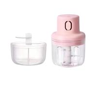 RNSZKIPJ Taglierina per aglio piccolo uso domestico robot da cucina per bambini, strumento elettrico per tagliare l'aglio per la Cina continentale (doppia tazza (100 ml, 250 ml, 2 lame+3 lame))