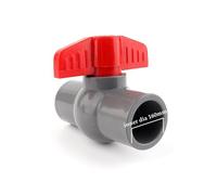 RNUMLIGH 1/3 Pcs 20-160 Mm Grey PVC Flat Ball Valve Garden Irrigation Hose Connection Fittings Aquarium Switch Globe Valve Big Size(1 pcs,Inner dia 160mm)