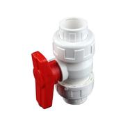RNUMLIGH 1 PCS 20/25/32/40/50/63-110 Mm Big Size Pipe PVC Valve Connector Water Pipe Fittings Ball Valve Agriculture Garden Irrigation(Inner dia 90mm)