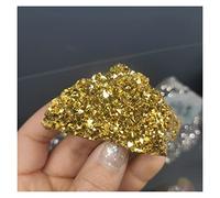 RNUMLIGH 1pcs materiali naturali fai da te che fanno galvanica oro gemma grezza cluster di cristallo titanio geode regali campioni ZoCzkgzd