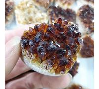 RNUMLIGH Cluster di cristallo Yello naturale Roccia grezza Quarzo citrino Cuore d'amore intagliato Ornamenti Reiki Prodotti in pietra Regali for donna ZoCzkgzd
