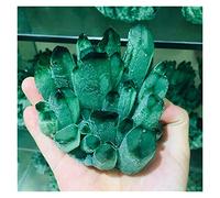 RNUMLIGH Cristalli a grappolo di cristallo di quarzo fantasma verde naturale Campione di pietre preziose grezze for la decorazione di casa e ufficio Artigianato Fengshui ZoCzkgzd (Size : 300-400g)