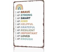 RNUMLIGH Daily Affirmation Choose Joy Today Metal Sign 12x8 Inch