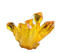 RNUMLIGH FALAEN Citrino 1PC Citrino Quarzo Cluster Esemplare Smagnetizzazione Cluster di Citrino Cave Block Collezione Pietra Grezza Grezza cristalli e pietre