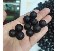 RNUMLIGH Home 20pcs Sfera di meteorite ceca nera Pietre preziose grezze Sfera di cristallo Lava ruvida 16-20mm ZoCzkgzd (Size : One Size)