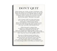 RNUMLIGH Motivational Poster for Office Dont Quit Quote Inspirational Canvas Wall-Art for Home Decor and Gym 8 X 12 in