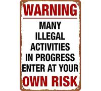 RNUMLIGH No Speed Limit Road Sign Vintage Racing Wall Decor 12x8 Inch