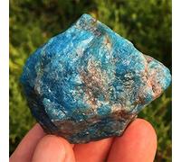 RNUMLIGH Quarzo naturale Apatite blu grezzo Pietre grezze Ghiaia di cristallo e pietre Campione di pietre preziose grezze ZoCzkgzd (Color : 50-60g, Size : One Size)