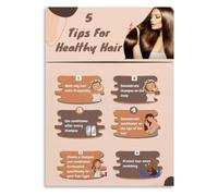RNUMLIGH Salon Hair Reference Diagram Wall-Art | Quick reference for common hair treatments and remedies(Unframed,12x18inch(30x45cm))