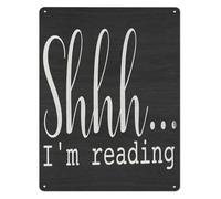 RNUMLIGH Sarcastic Reader Metal Tin Sign I Need More Books Than Brain Cells Funny Wall-Art for Bookworm Gift 8 X 12 in