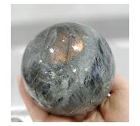RNUMLIGH Viola e giallo lampeggiante labradorite sfera quarzo naturale pietra di luna sfera di cristallo potere gemma arredamento camera da letto ZoCzkgzd (Size : 6-7cm)