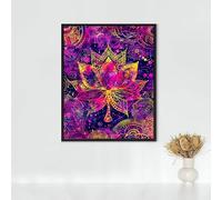 RNXAOPEN Diamond Painting Fiori, Diamond Painting Erwachsene Loto Bastelset, DIY Diamant Malerei Runder Vollbohrer Diamanten Kinder Malerei Stickerei Kreuzstich Dekoration, Geschenk 40x50 cm PJY9 A-7
