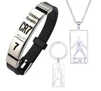 RNXSIB Collana da calcio, per ragazzi, collana e portachiavi, elegante e semplice, adatta per uomini e donne, design sono eleganti e semplici, indispensabili per gli appassionati di calcio